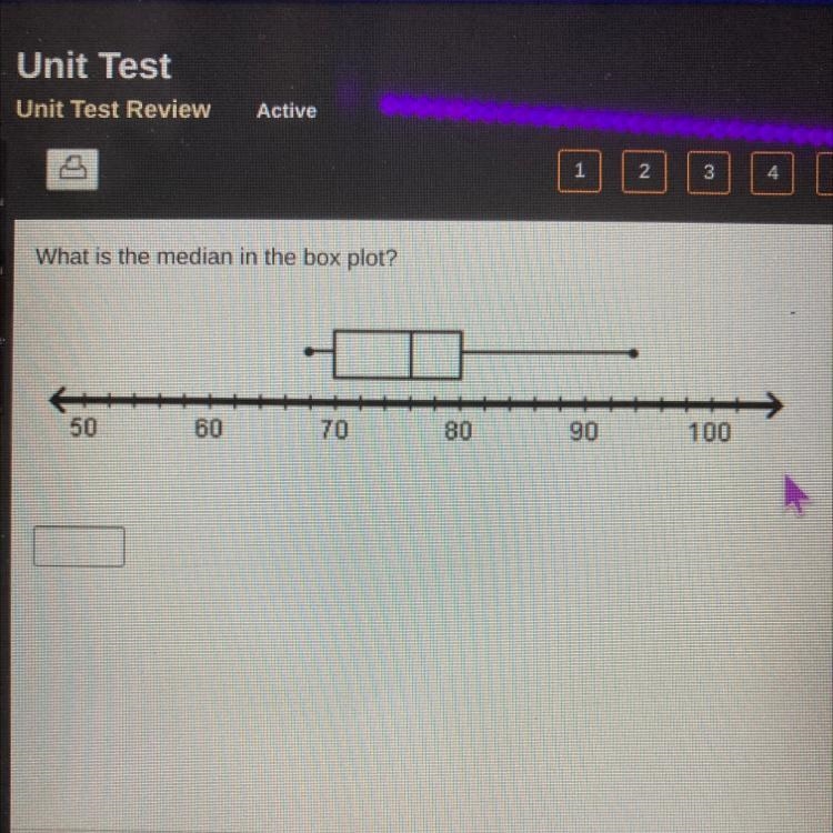 What is the median in the box plot?-example-1