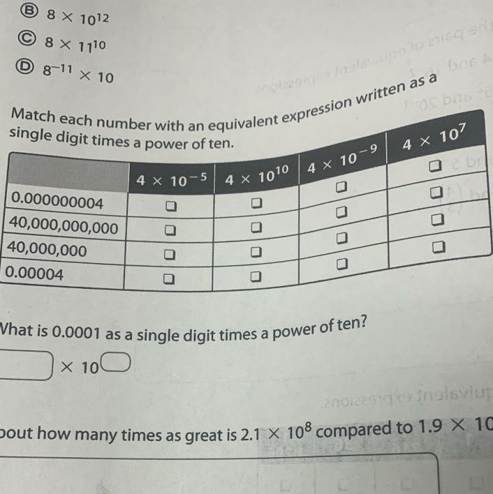 2 2. Match each number with an equivalent expression writ single digit times a power-example-1