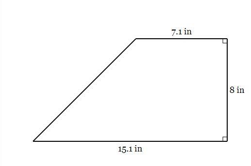 What is the area, in square inches, of the trapezoid below?-example-1