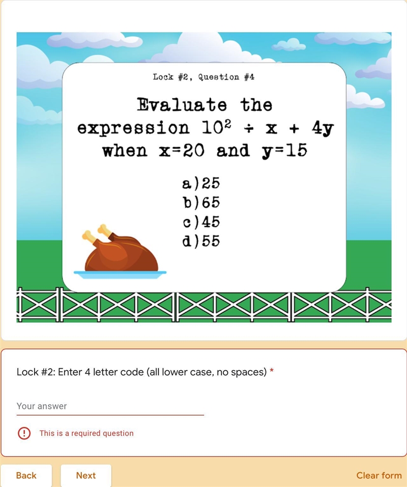 I am doing an escape room about algebraic expressions and I NEED HELP LIKE BAD I also-example-4