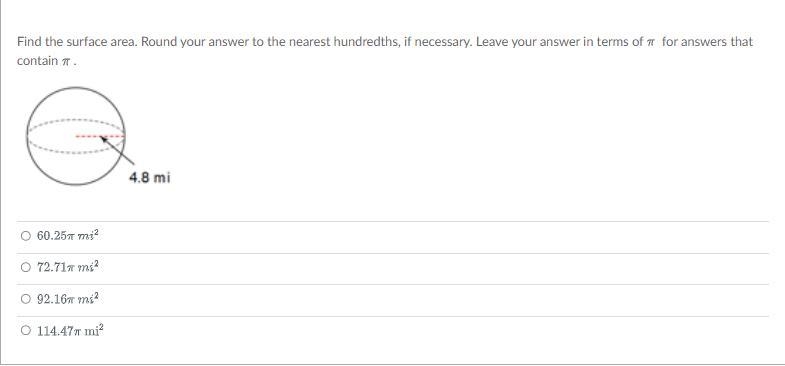 Find the surface area. Round your answer to the nearest hundredths, if necessary. Leave-example-1