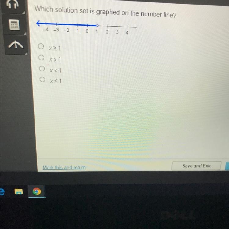 Which solution set is graphed on the number line?-4-3-2_10123+4x 51ООX51-example-1