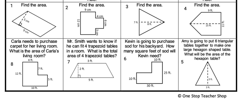 Help! Area Question! Please Answer Number Two-example-1