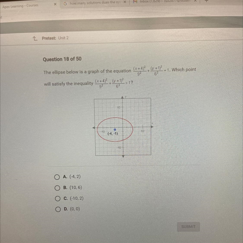 Which point will satisfy the inequality?-example-1