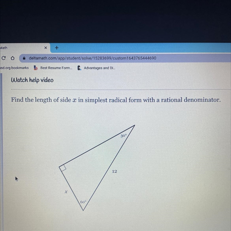 Anyone know special right triangles???-example-1