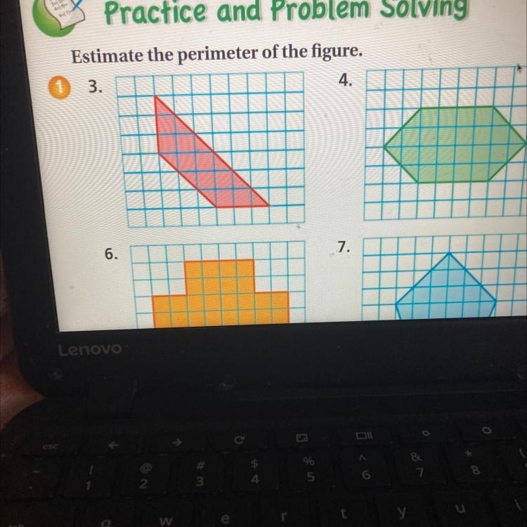 Estimate the perimeter of the figure on number 3-example-1