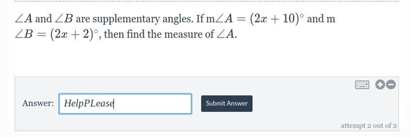 Delta Math:Angle Terminology with Equations-example-1