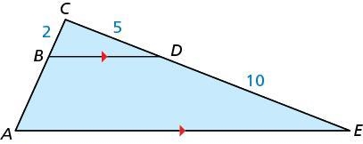 (30 points! pls help) Determine the length of AB. Write your answer in simplest form-example-1