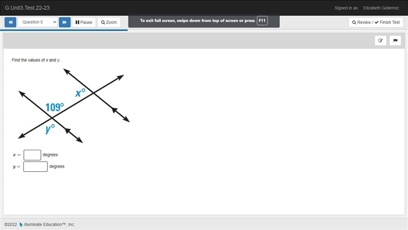 Find the values of x and y.-example-1