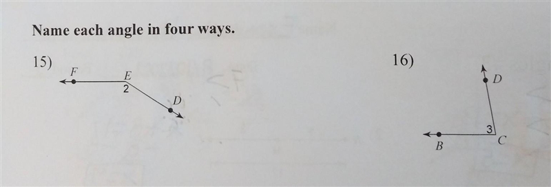 Can someone please help me with #15 and #16 of the geometry segment addition and angles-example-1