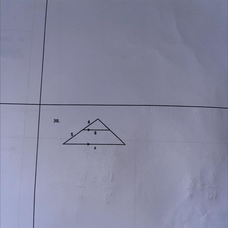 The triangles are similar. Find the value of the variable.-example-1