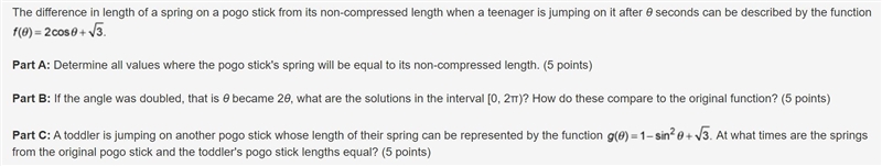 The difference in length of a spring on a pogo stick from its non-compressed length-example-1