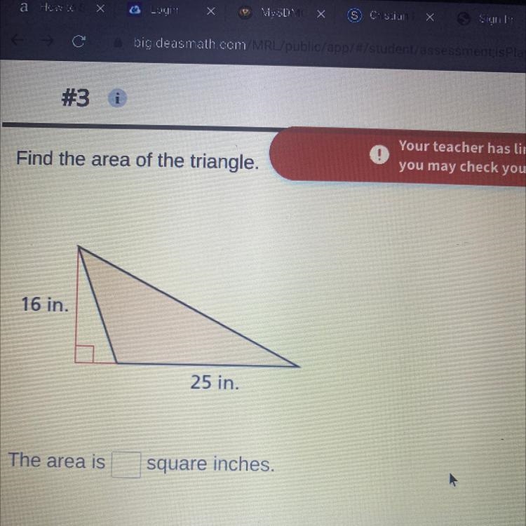 Find the area of the triangle-example-1