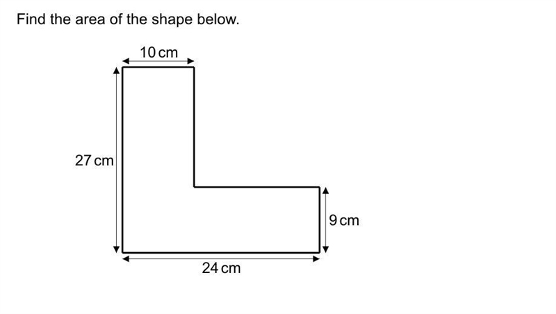 Find the area of the shape below-example-1