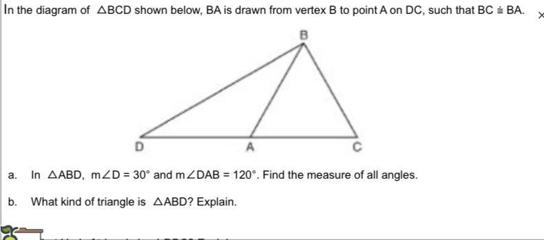 In the diagram of ABCD shown below, BA is drawn from vertex B to point A on DC, such-example-1