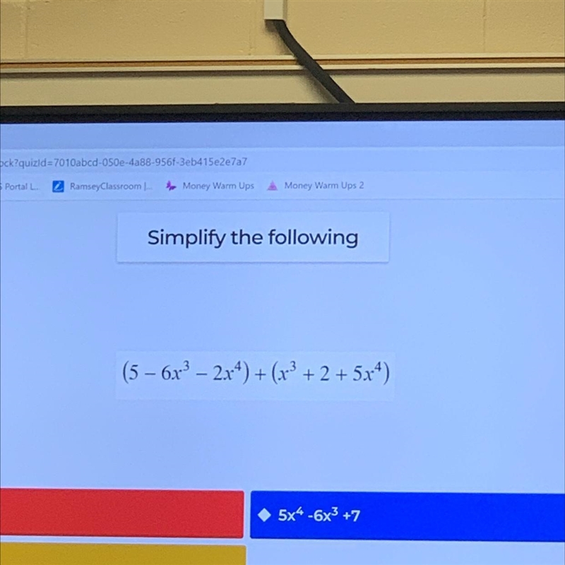 Simplify the following (5 - 6x-2x). (2.2 + 5x"-example-1