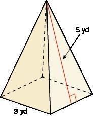 Find the surface area of the square pyramid.-example-1