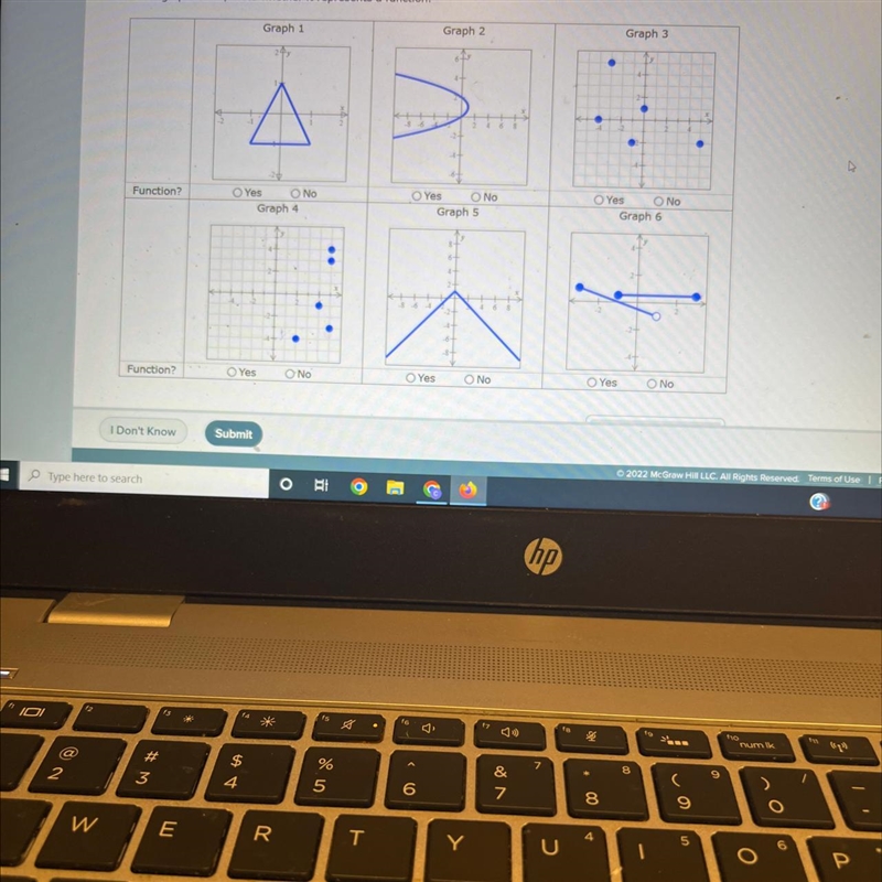 For each graph below,state whether it represents a function-example-1