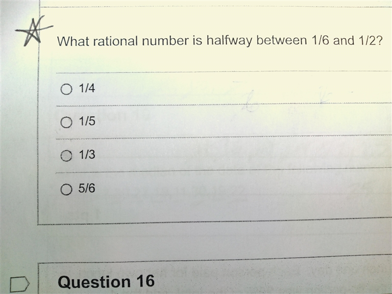 Please help!!!!!! What rational number is halfway between 1/6 and 1/2? I tried to-example-1