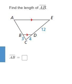 Find the length of AB help-example-1