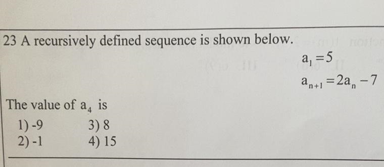 A recursively defined is shown below-example-1