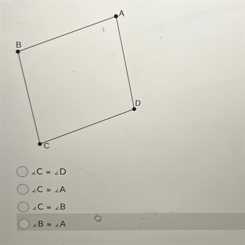 Which of the following statements must be true about parallelogram ABCD?-example-1