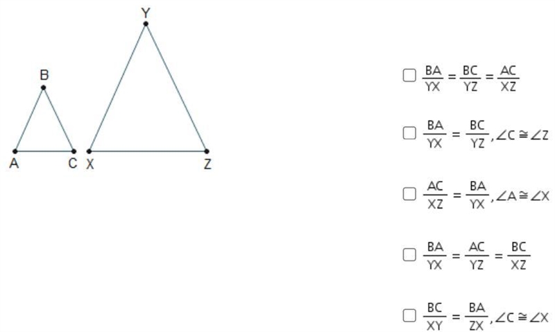 To prove that the triangles are similar by the SSS similarity theorem, which other-example-1