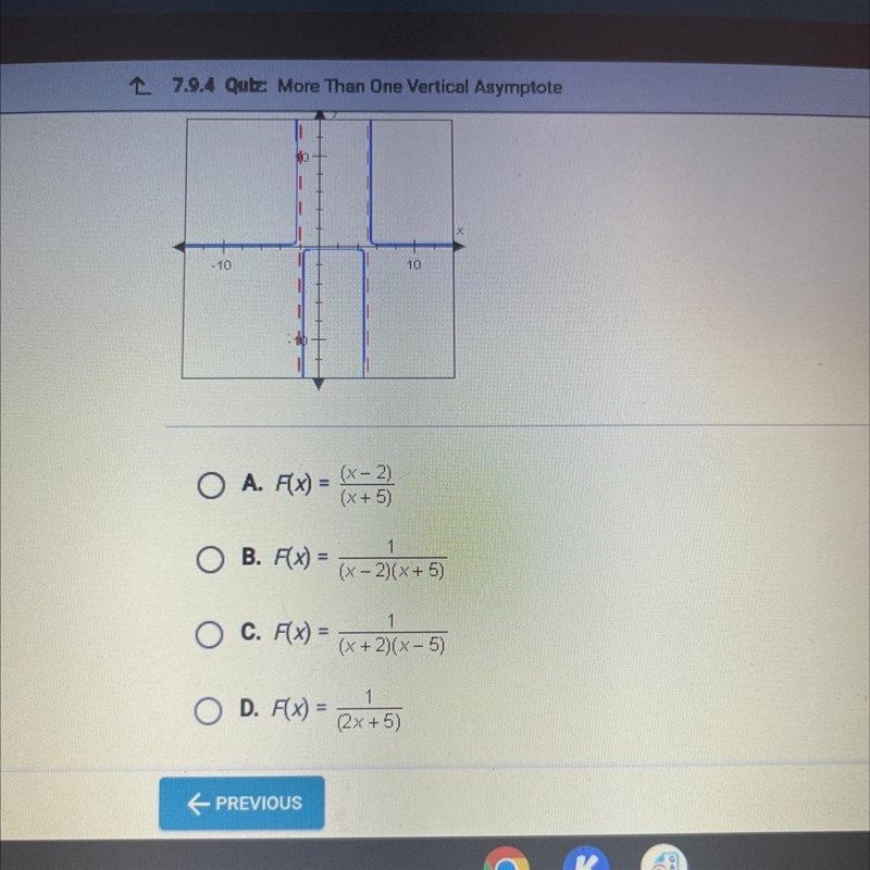 Which Of The Following is Graphed Below-example-1