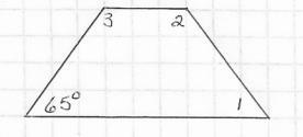 Find the measure of the numbered angles for the given Isosceles Trapezoid-example-1