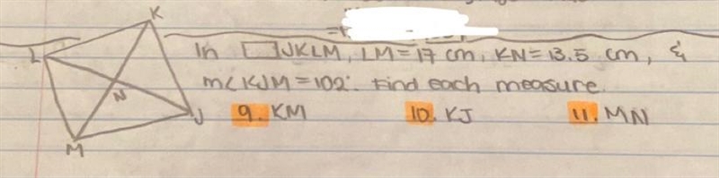 * GEOMETRY please help me show the work for 9, 10, and 11!!-example-1