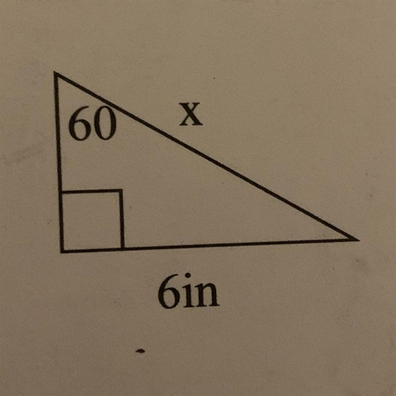 Solve for the indicated side. Leave your answer in simplified radical form. (Step-example-1