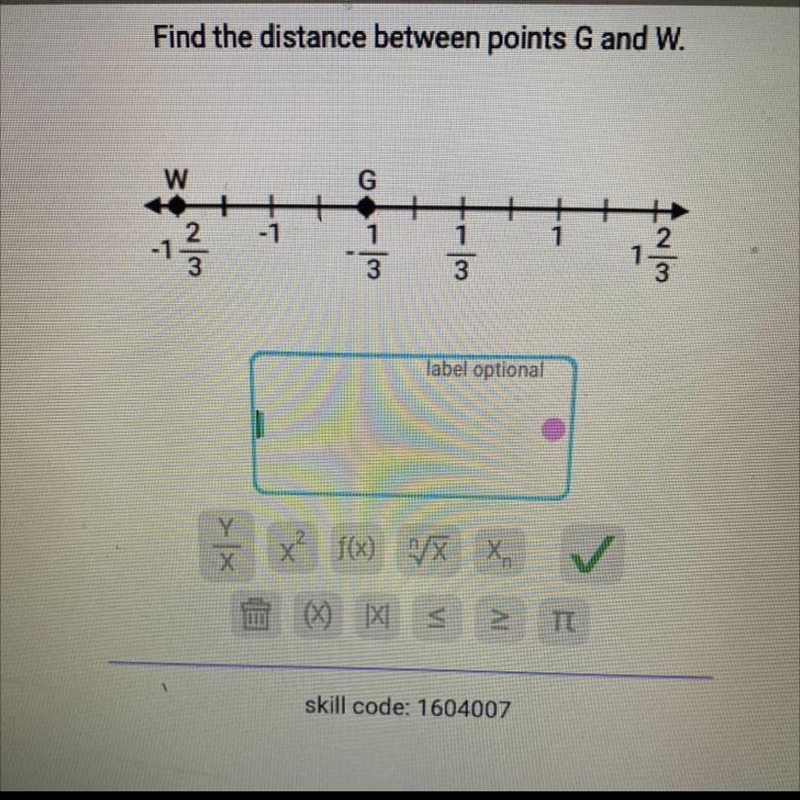 I need help! for Finding the distance between points G and W. please!!!-example-1