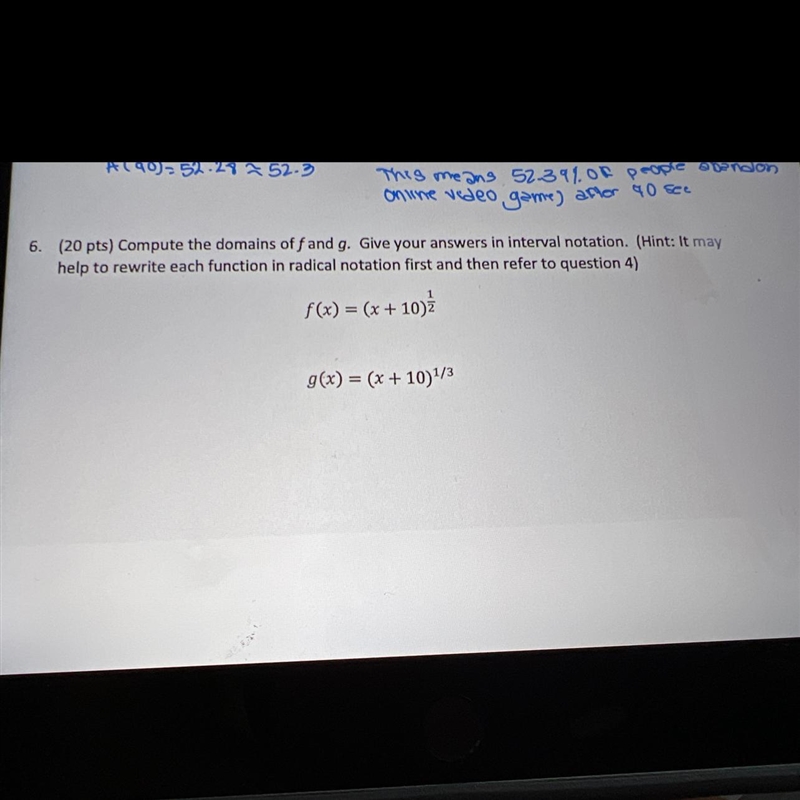 Compute the domains off and g. Give your answers in interval notation. (Hint: It mayhelp-example-1