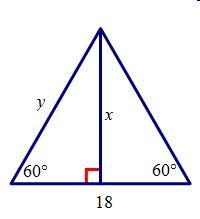 Find the value of x and the value of y.-example-1