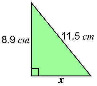 Work out the length of x Give your answer rounded to 1 decimal place. (diagram not-example-1