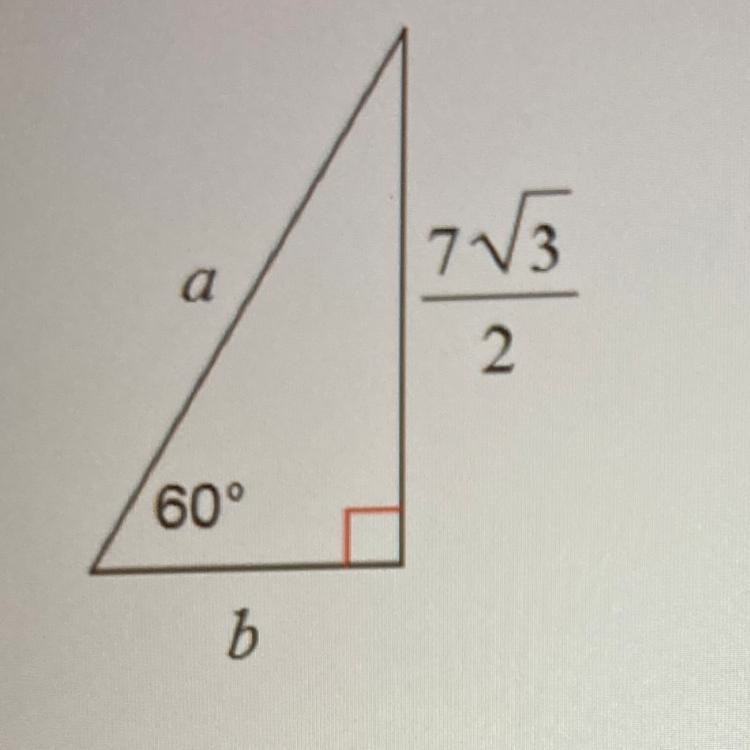 Help! Find the missing side lengths. Leave the answers as radicals in simplest form-example-1