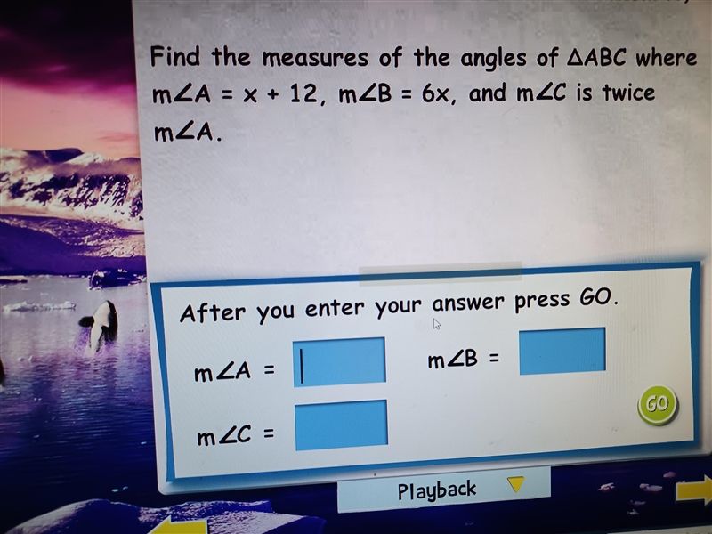 M angle A= M angle B= M angle C= Help me please Stuck on this question thanks-example-1