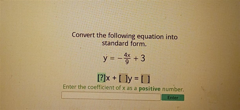 Convert the following equation into standard form. ​-example-1