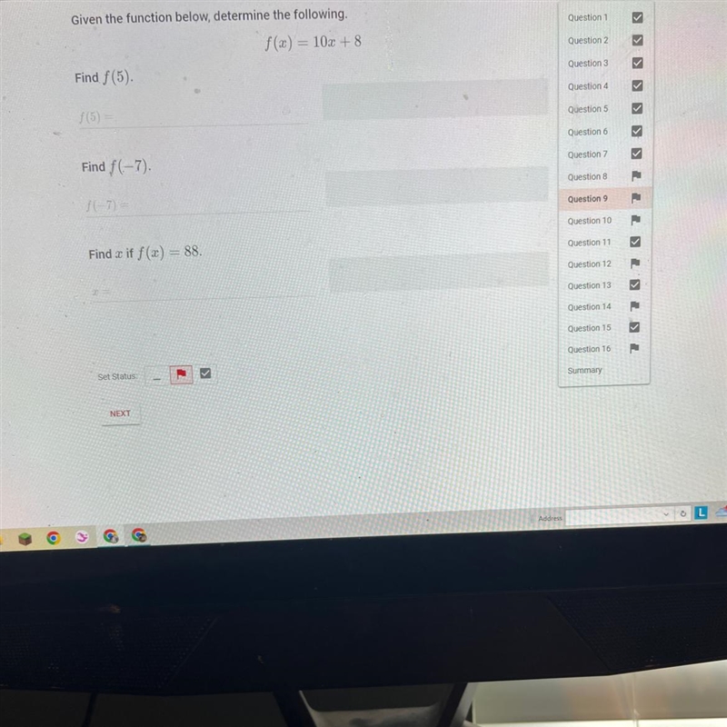 Please help! Really struggling on this subject! ASAP Given the function below, determine-example-1