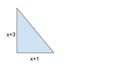 If the area of the triangle is 12, what is the value of x?-example-1