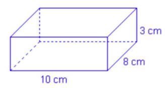 Find the surface are of the rectangular prism below.-example-1