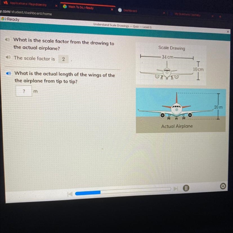 What is the actual length of the wings of thethe airplane from tip to tip?-example-1