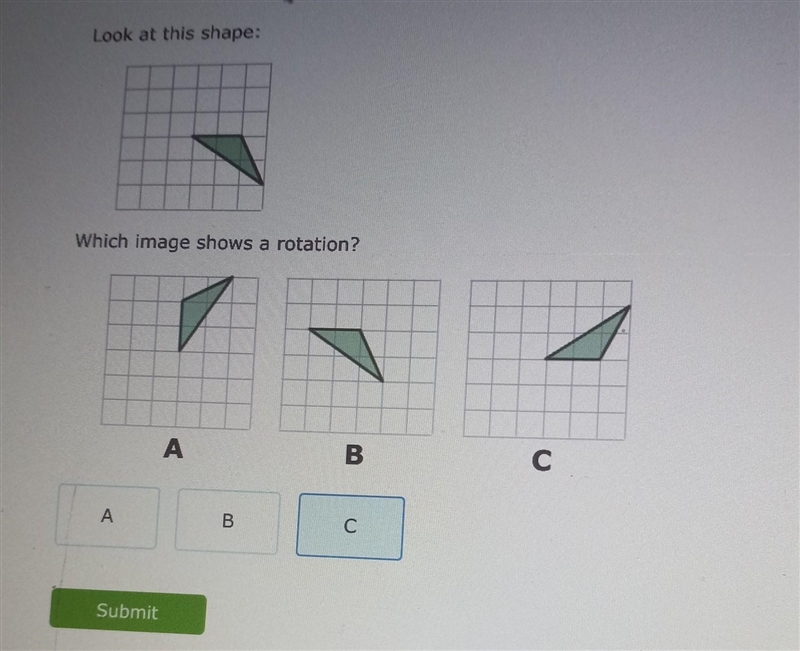 Look at this shape: Which image shows a rotation? ​-example-1