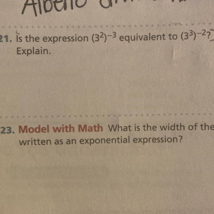 Is this expression equivalent to this expression?-example-1