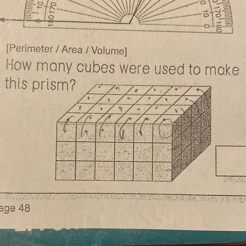 How many cubes were used to make this prism?-example-1