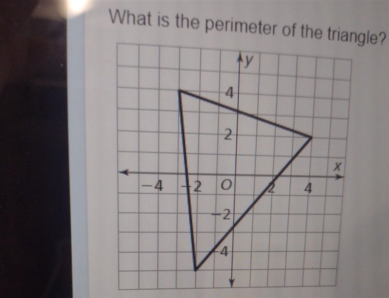 What is the perimeter of the triangle?​-example-1