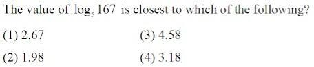 The value of log5 167 is closest to?-example-1