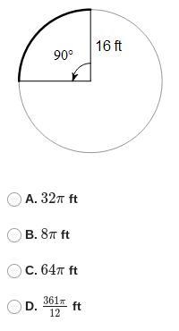 Asap! find the length of the arc-example-1