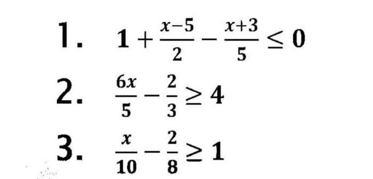 Solve for the value of x in the given rational inequalities.​-example-1