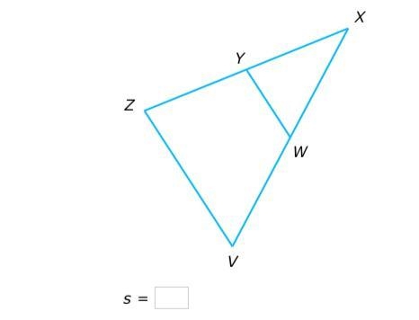 Y is the midpoint of XZ and W is the midpoint of VX. If VZ=s+52 and WY=7s, what is-example-1